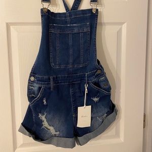 Denim overalls